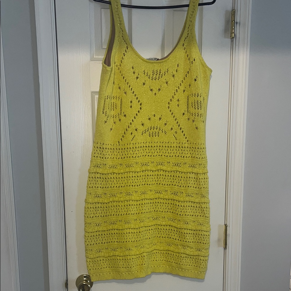 Rachel Zoe Yellow Knit dress